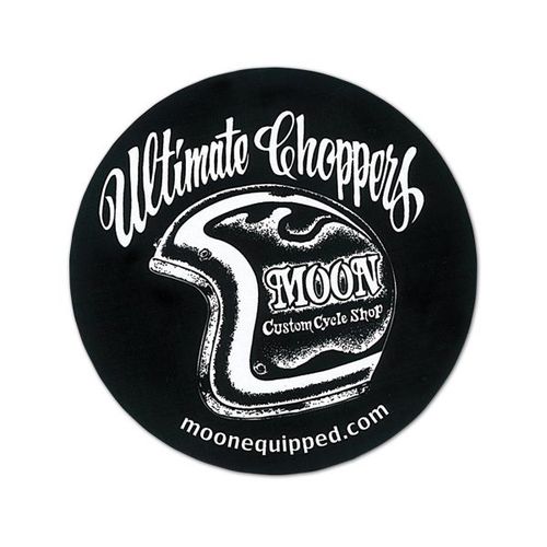 Moon Cutsom Cycle Shop &quot;Ultimate Choppers&quot; Sticker [ DM155BK ]