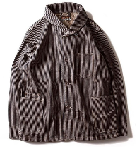 WORKERS JACKET (BROWN HICKORY)
