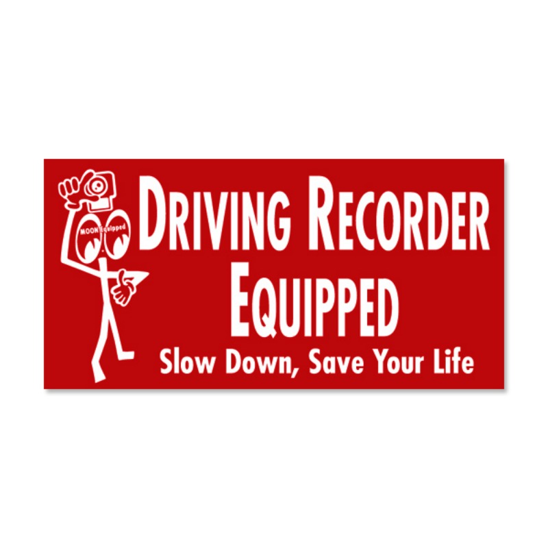 Driving Recorder Equipped Sticker [MQD035RD]