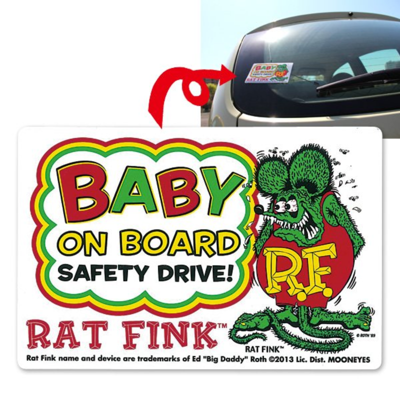 Rat Fink Baby on Board Sticker [RDF044]