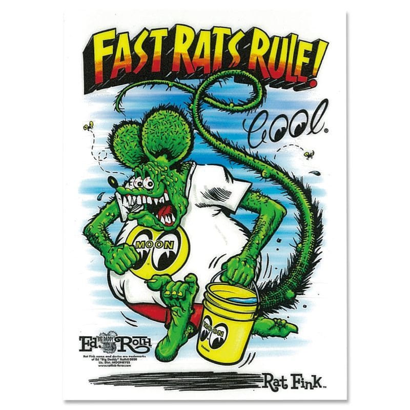 Rat Fink x MOON Fast Rat Rule Sticker [DM233]