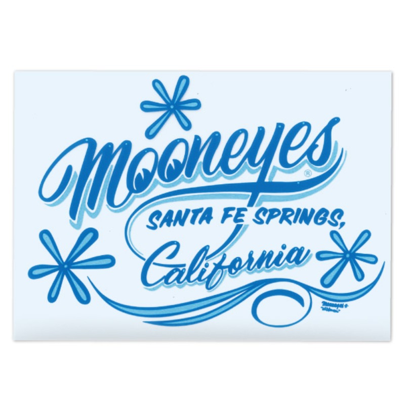 MOONEYES California Pinstripe Sticker Blue [DM173BL]