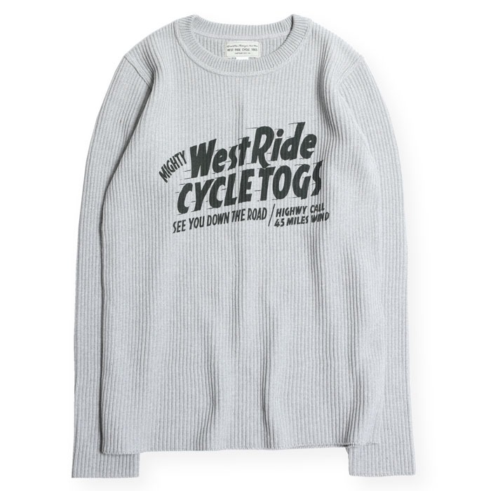 WESTRIDE : CLASSIC RIB SWEATER : CYCLE TOGS (GRY)